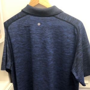 Navy blue lululemon collard shirt